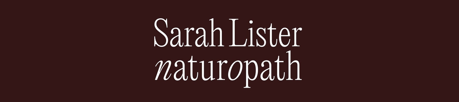 Sarah Lister Naturopath