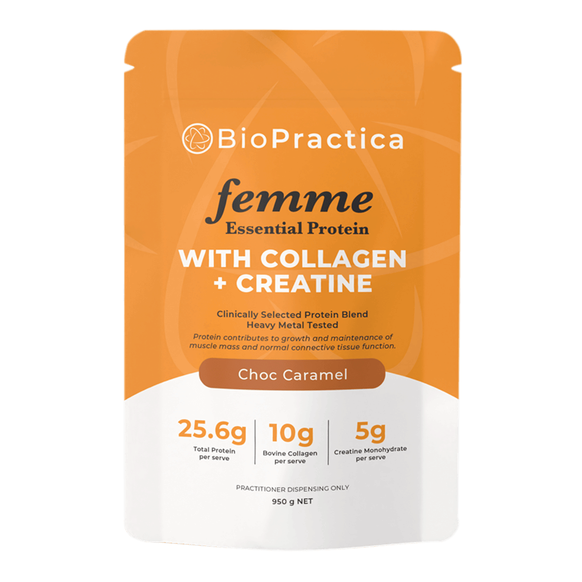 <img src='https://images.vital.ly/tr:w-1200,c-at_max,dpr-2,q-100/Bio_Practica_Femme_Essential_Protein_D_950_g_Choc_Caramel.png' />