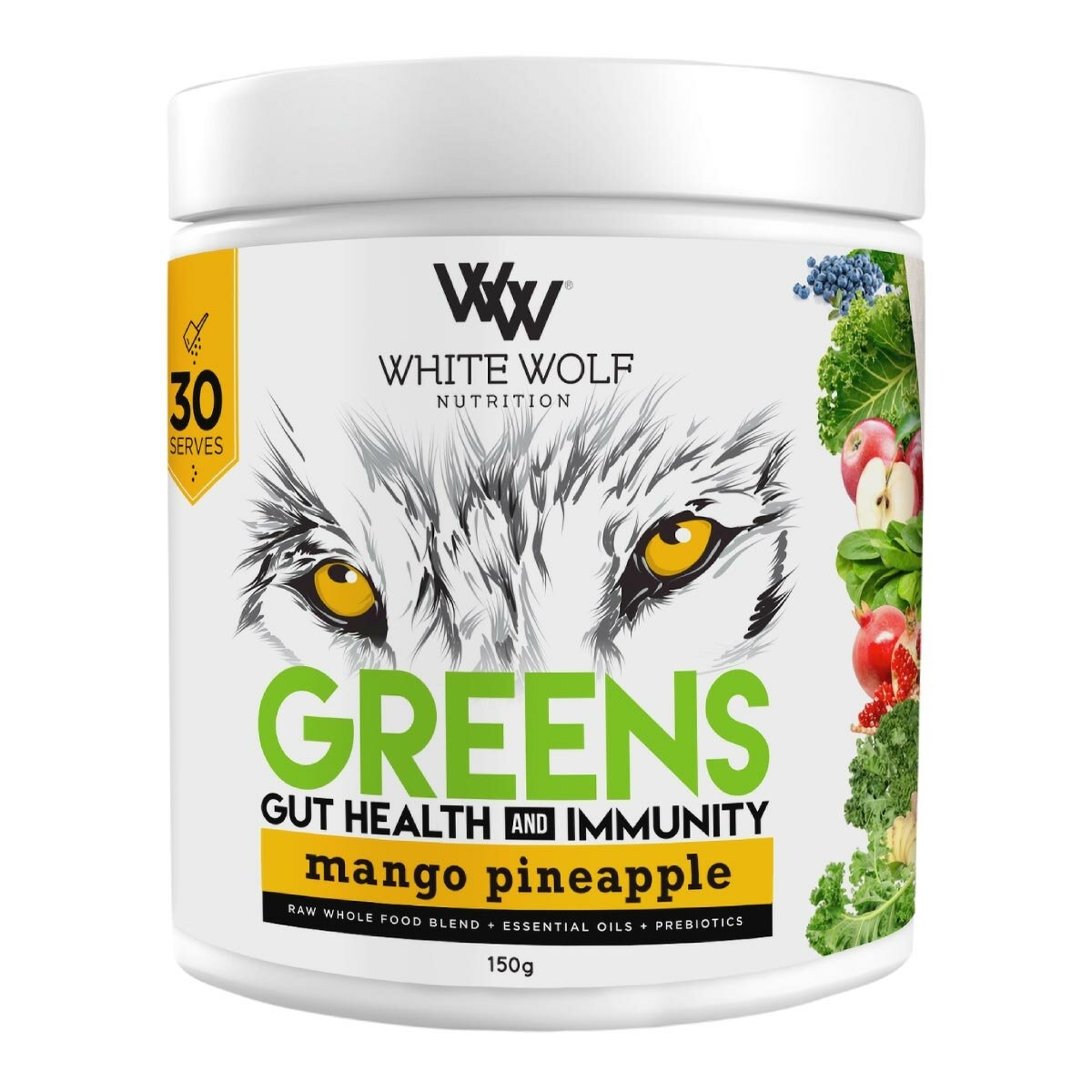 <img src='https://images.vital.ly/tr:w-1200,c-at_max,dpr-2,q-100/White_Wolf_Nutrition_Greens_150_g_mango_pineapple.jpg' />