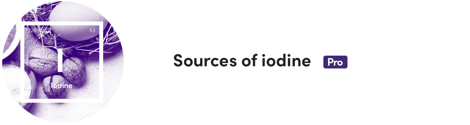 Sources of iodine