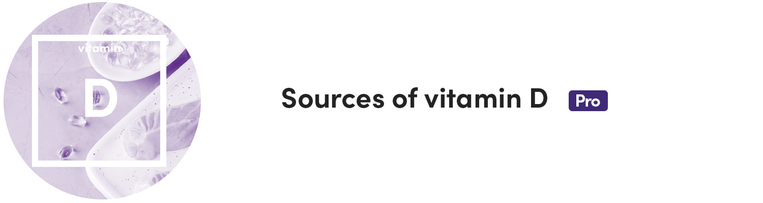 Sources of vitamin D