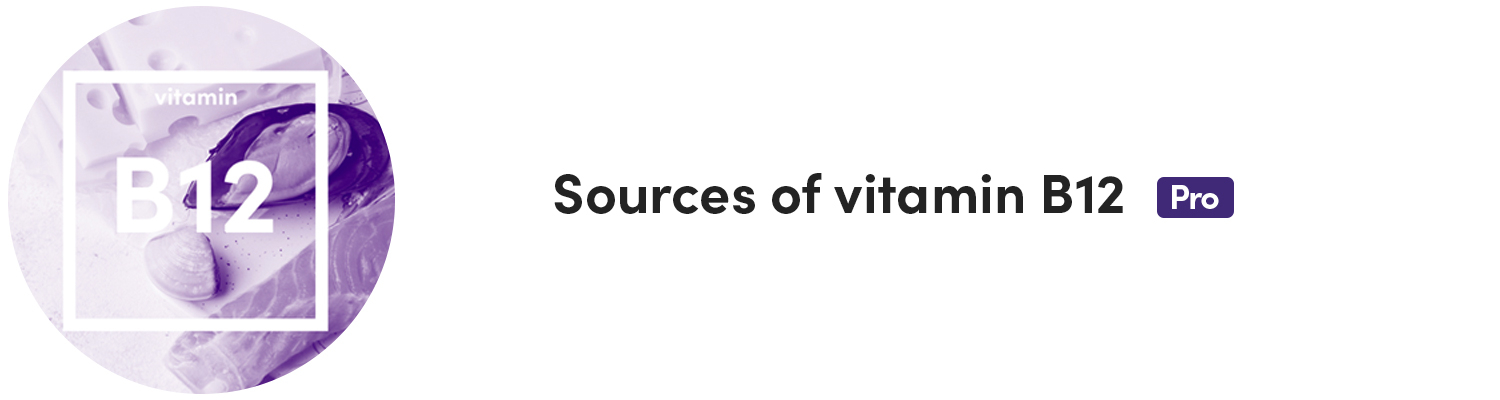 Sources of Vitamin B12