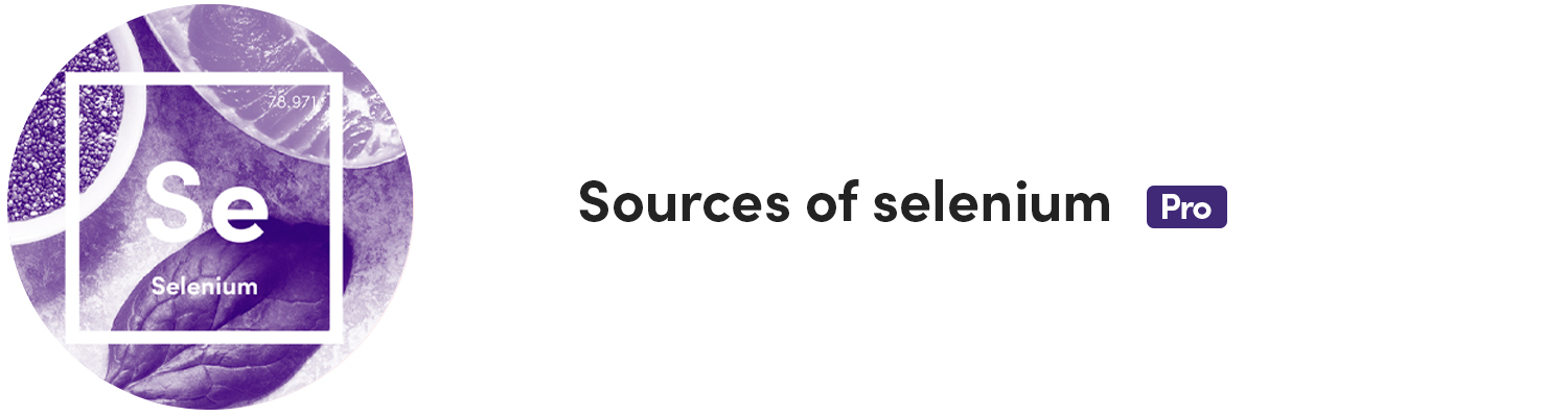 Sources of selenium