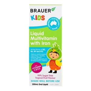 Kids Liquid Multivitamin With Iron