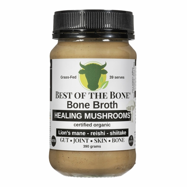 Bone Broth Healing Mushrooms