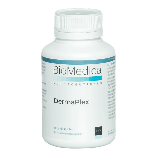 <img src='https://images.vital.ly/tr:w-350,c-at_max,dpr-2,q-100/BioMedica_DermaPlex_60_Capsules.png' /> DermaPlex