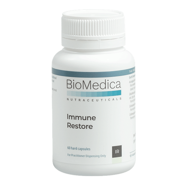 <img src='https://images.vital.ly/tr:w-350,c-at_max,dpr-2,q-100/BioMedica_Immune_Restore_60_Capsules.png' /> Immune Restore