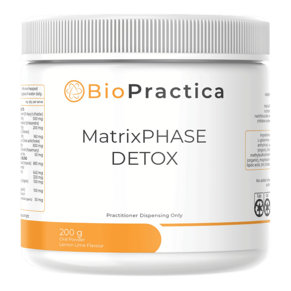 <img src='https://images.vital.ly/tr:w-350,c-at_max,dpr-2,q-100/Bio_Practica_MatrixPhase_Detox_200_g_Lemon_Lime_Flavour.png' /> Matrix Phase Detox