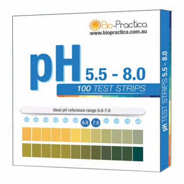 pH 100 Test Strips 5.5 - 8.0