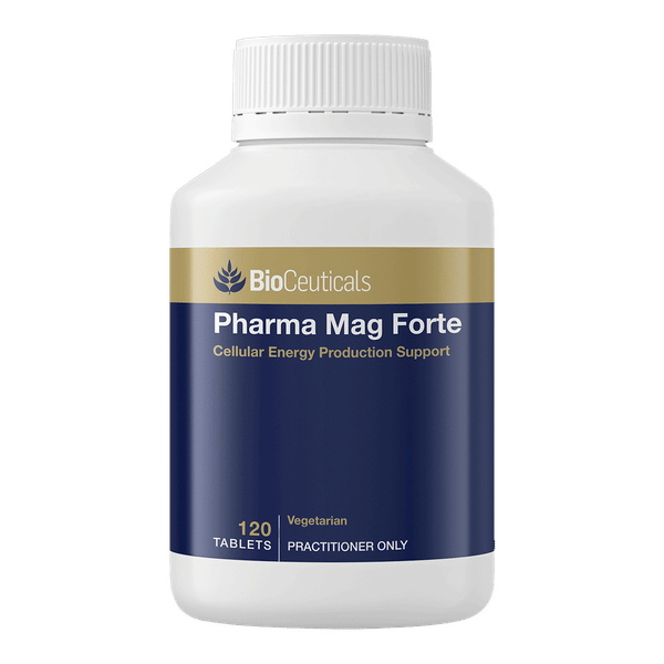 <img src='https://images.vital.ly/tr:w-350,c-at_max,dpr-2,q-100/Bioceuticals_Pharma_Mag_Forte_120_Tabs.png' /> Pharma Mag Forte