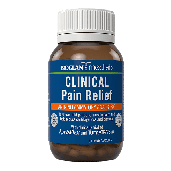 <img src='https://images.vital.ly/tr:w-350,c-at_max,dpr-2,q-100/Bioglan_Medlab_Clinical_Pain_Relief_30_Capsules.png' /> Clinical Pain Relief
