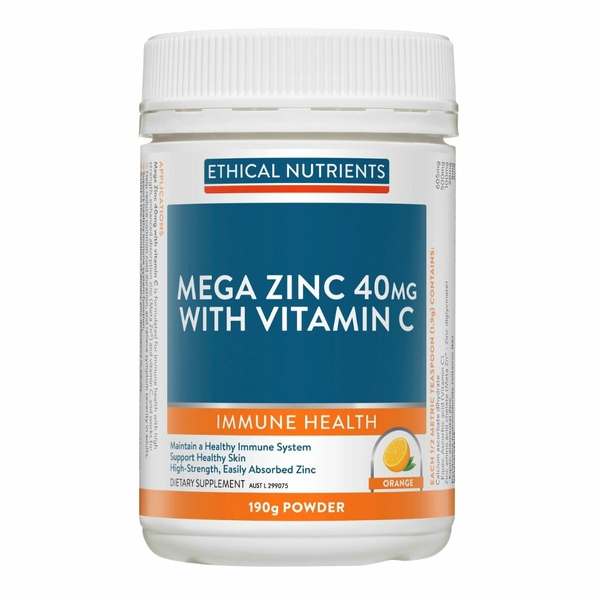 Mega Zinc 40 mg With Vitamin C