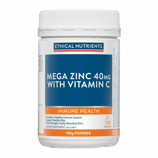 Mega Zinc 40 mg With Vitamin C