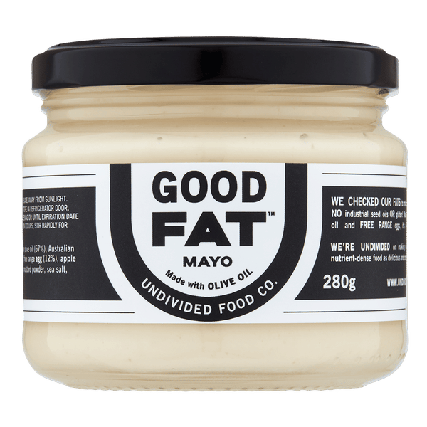 <img src='https://images.vital.ly/tr:w-350,c-at_max,dpr-2,q-100/GOOD_FAT_Mayo_280_g.png' /> Good Fat Mayo