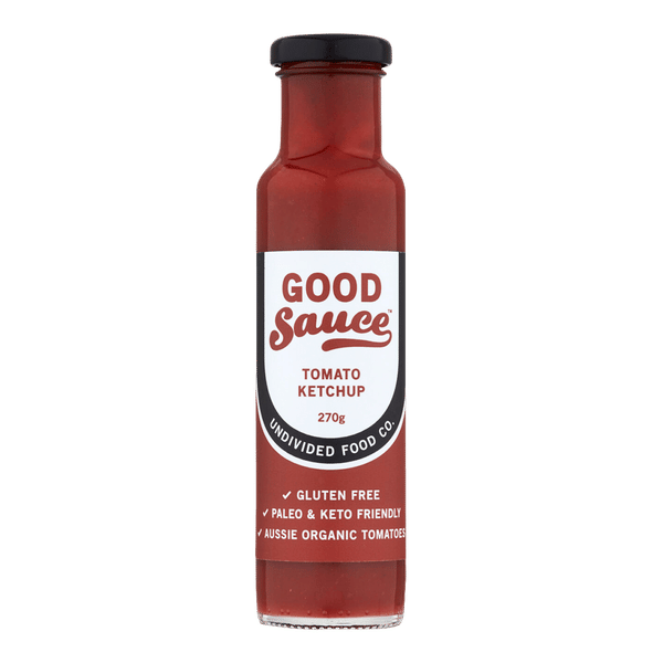 <img src='https://images.vital.ly/tr:w-350,c-at_max,dpr-2,q-100/Good_Sauce_Tomato_Ketchup_270_g.png' /> Good Sauce Tomato Ketchup