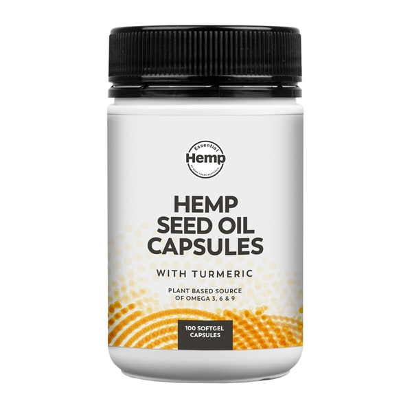 Hemp Seed Oil With Turmeric Capsules