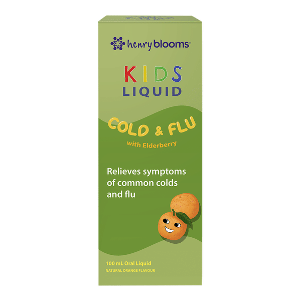 Kids Liquid Cold and Flu With Elderberry