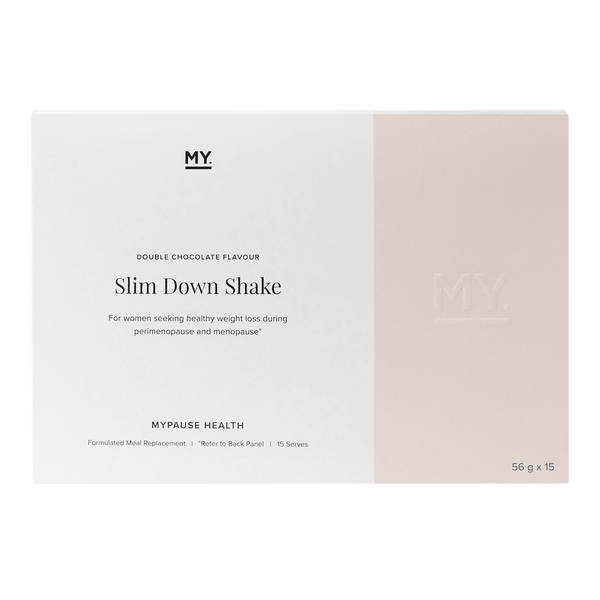 <img src='https://images.vital.ly/tr:w-350,c-at_max,dpr-2,q-100/MyPause_Health_Slim_Down_Shake_56_g_Double_Chocolate_Flavour.png' /> Slim Down Shake