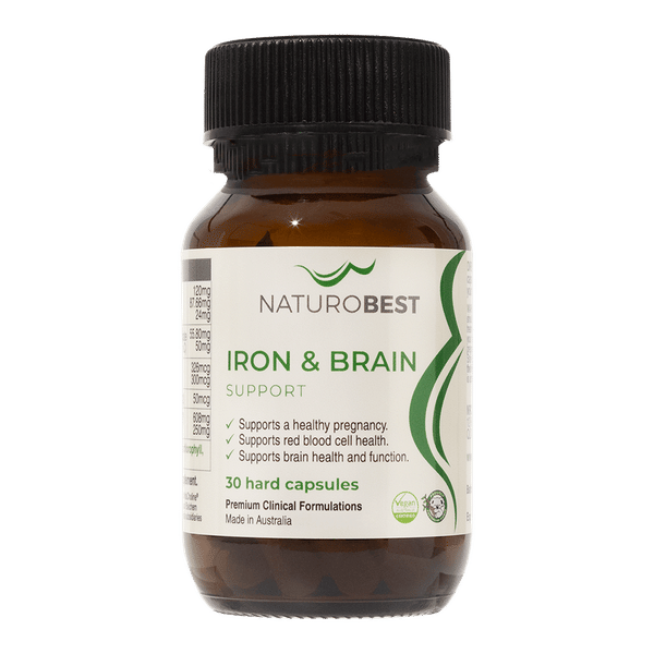 <img src='https://images.vital.ly/tr:w-350,c-at_max,dpr-2,q-100/NaturoBest_Iron_and_Brain_Support_30_Caps.png' /> Iron & Brain Support