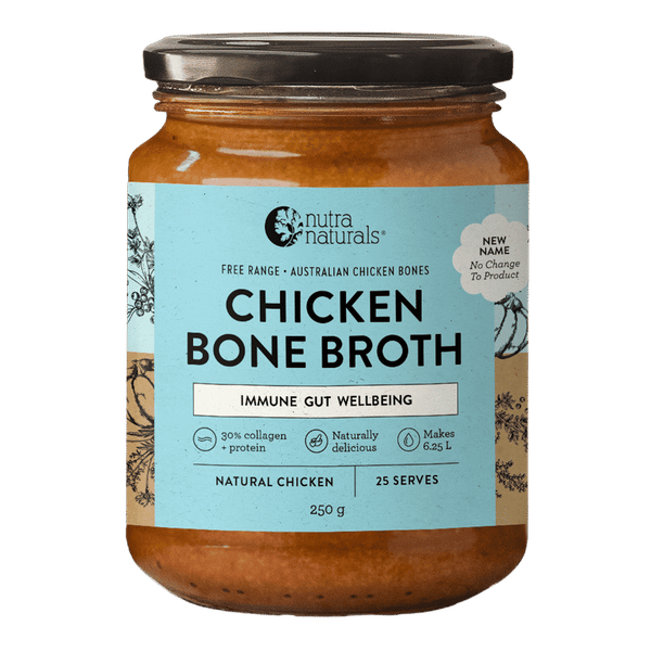 <img src='https://images.vital.ly/tr:w-350,c-at_max,dpr-2,q-100/Nutra_Naturals_Chicken_Bone_Broth_Concentrate_Natural__Chicken_250_g.png' /> Chicken Broth Concentrate Natural